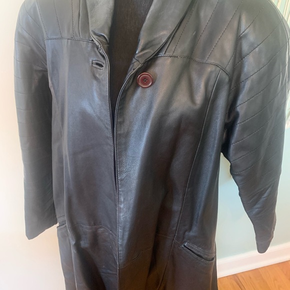 Vintage Chetta B Leather Coat - Picture 2 of 10